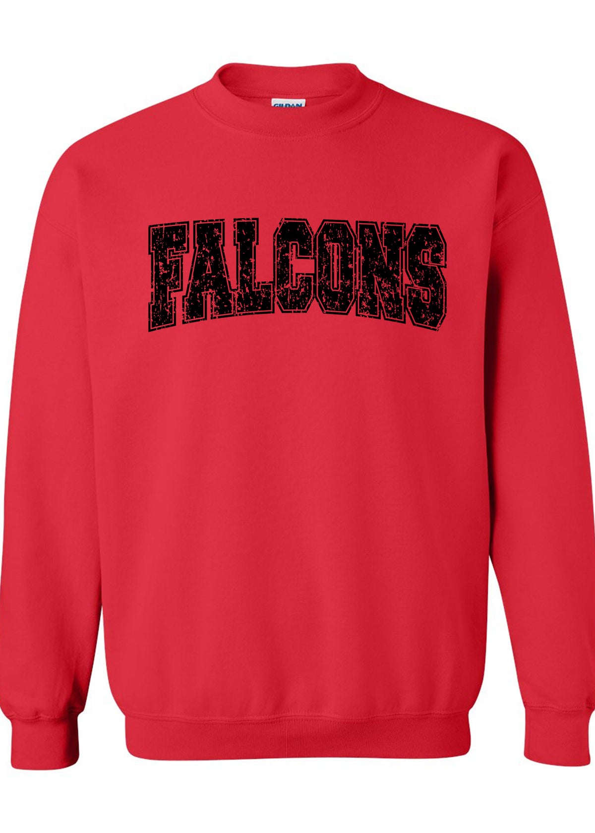 Distressed Falcon Crewneck Sweatshirt