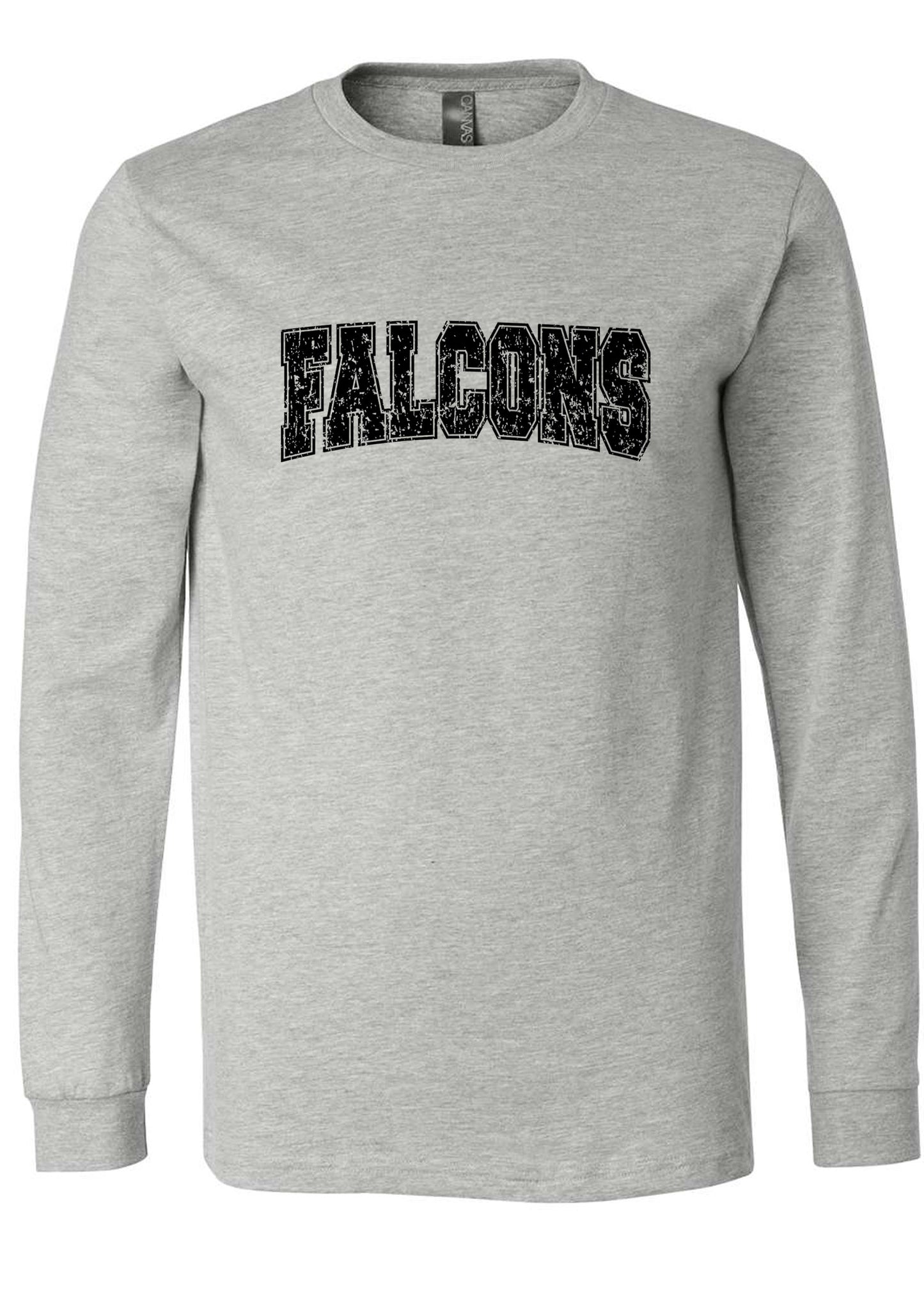 Distressed Falcon Long Sleeve Tshirt