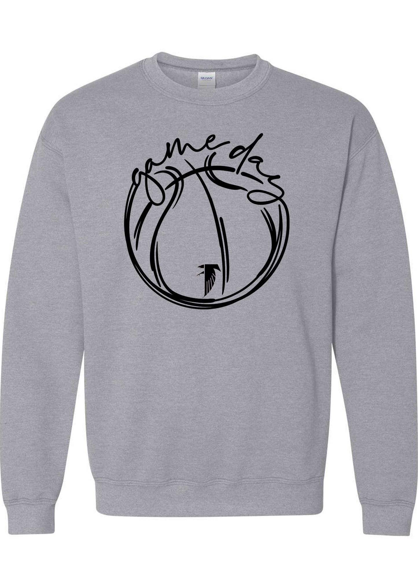 Falcon Basketball Game Day Crewneck Sweatshirt
