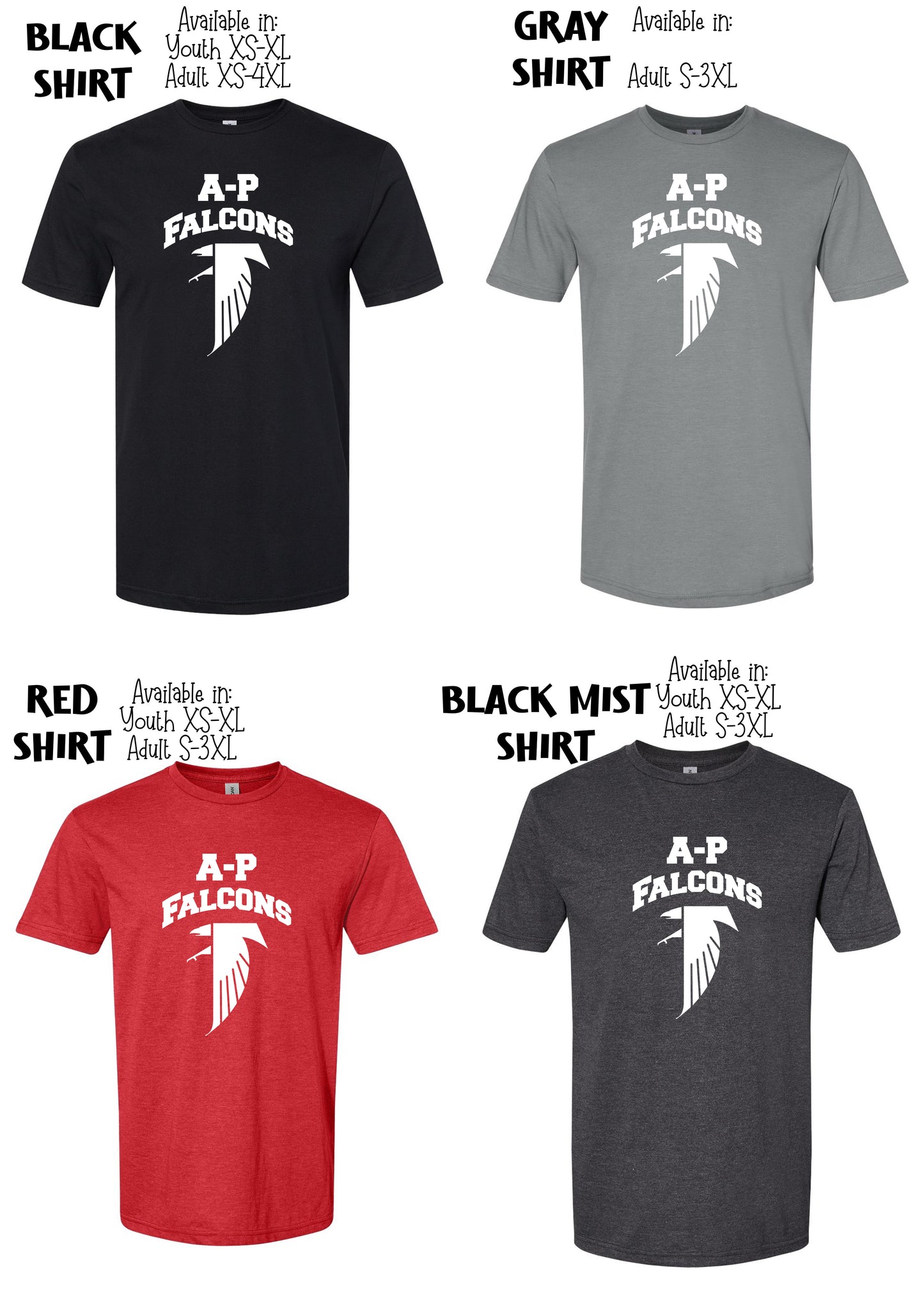 Falcon Simple Tshirt - White Ink