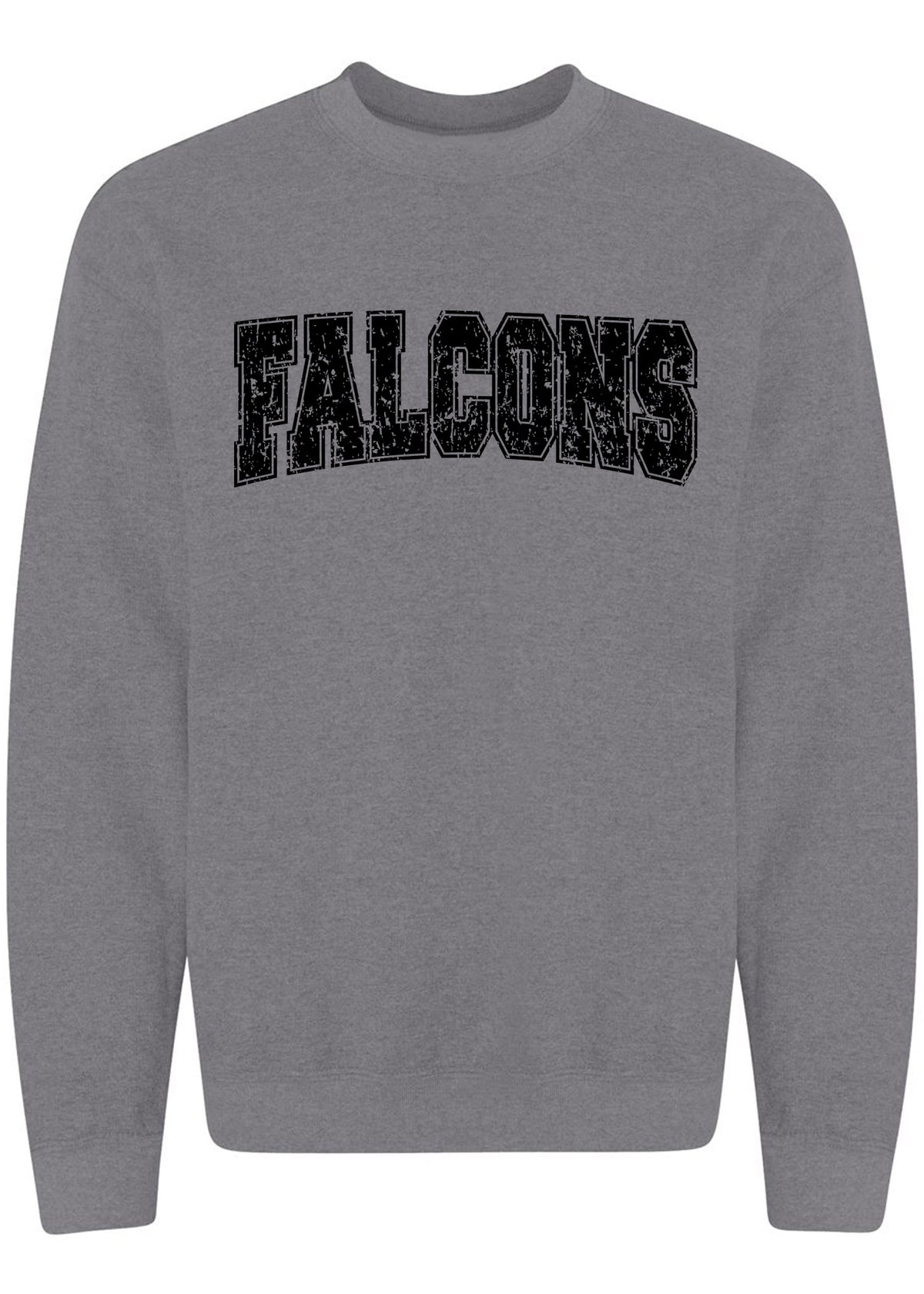 Distressed Falcon Crewneck Sweatshirt