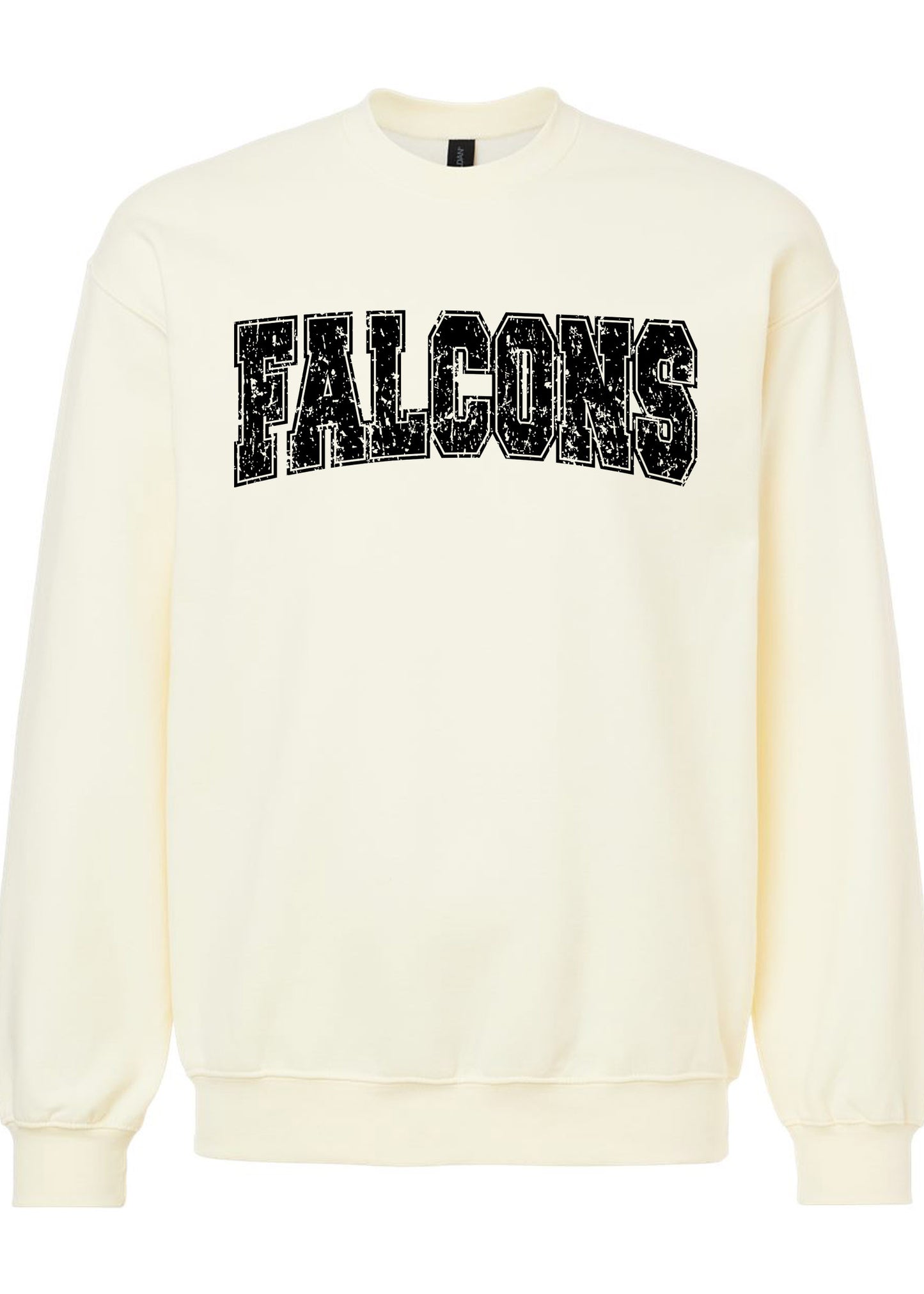 Distressed Falcon Crewneck Sweatshirt
