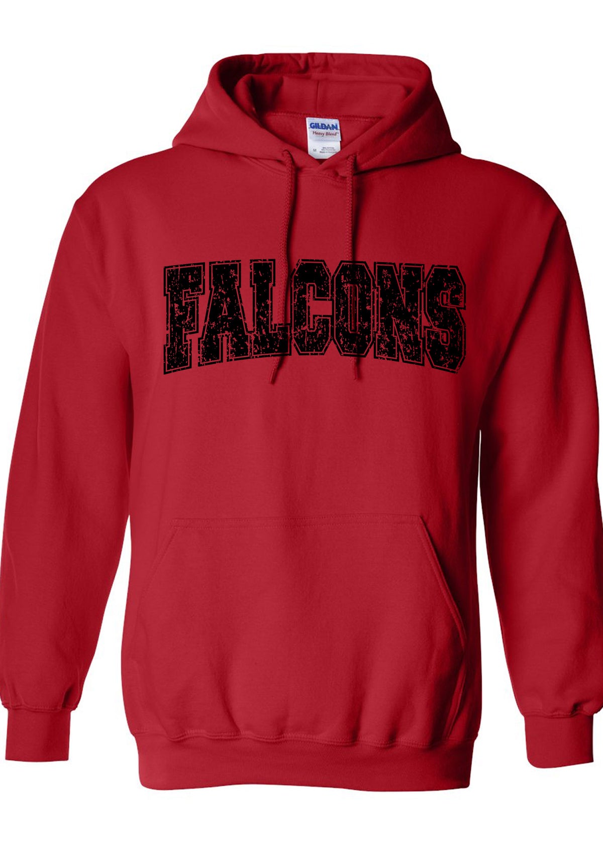Distressed Falcon Hooded Sweatshirt