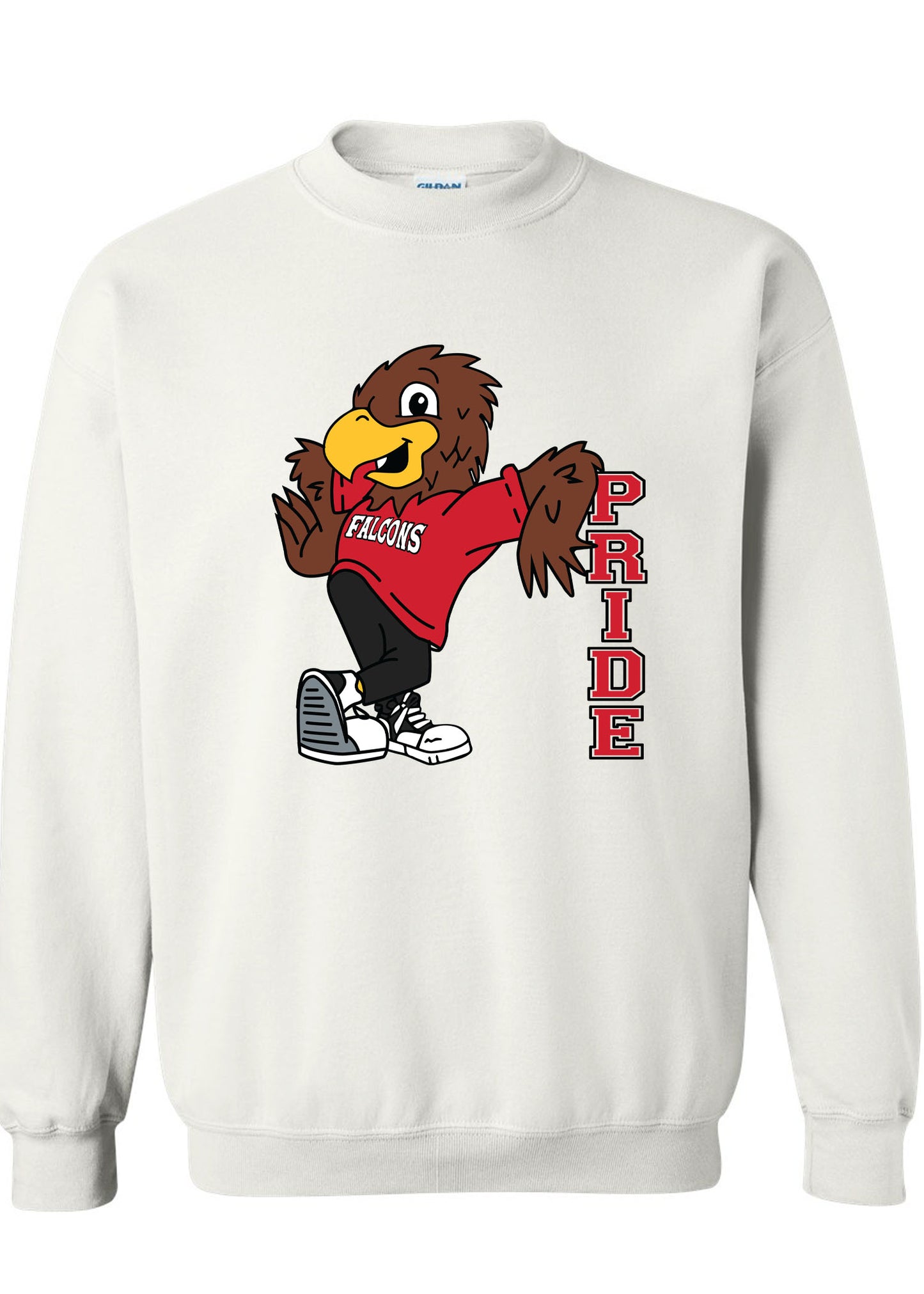 Falcon Mascot Pride Crewneck Sweatshirt