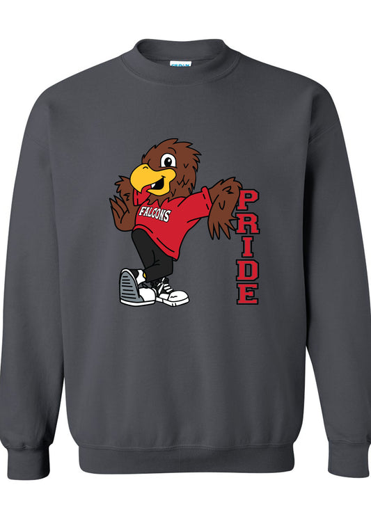 Falcon Mascot Pride Crewneck Sweatshirt