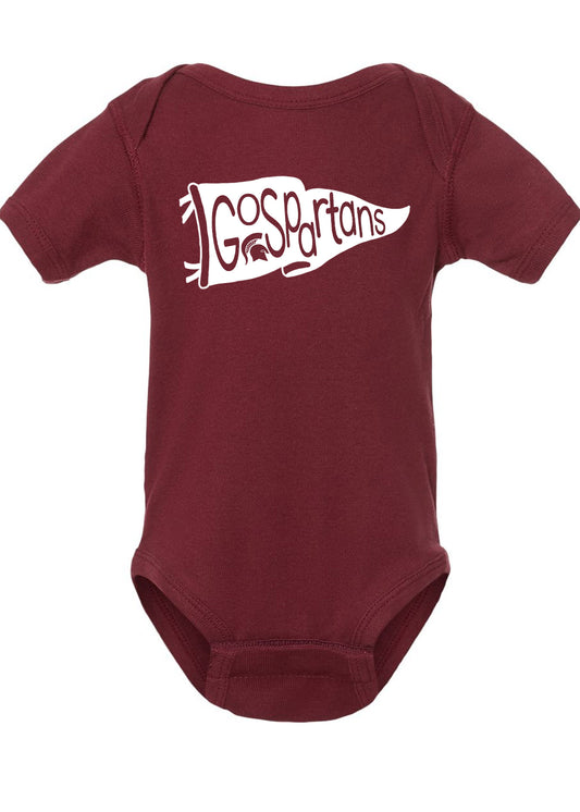 Spartan Pennant Onesie