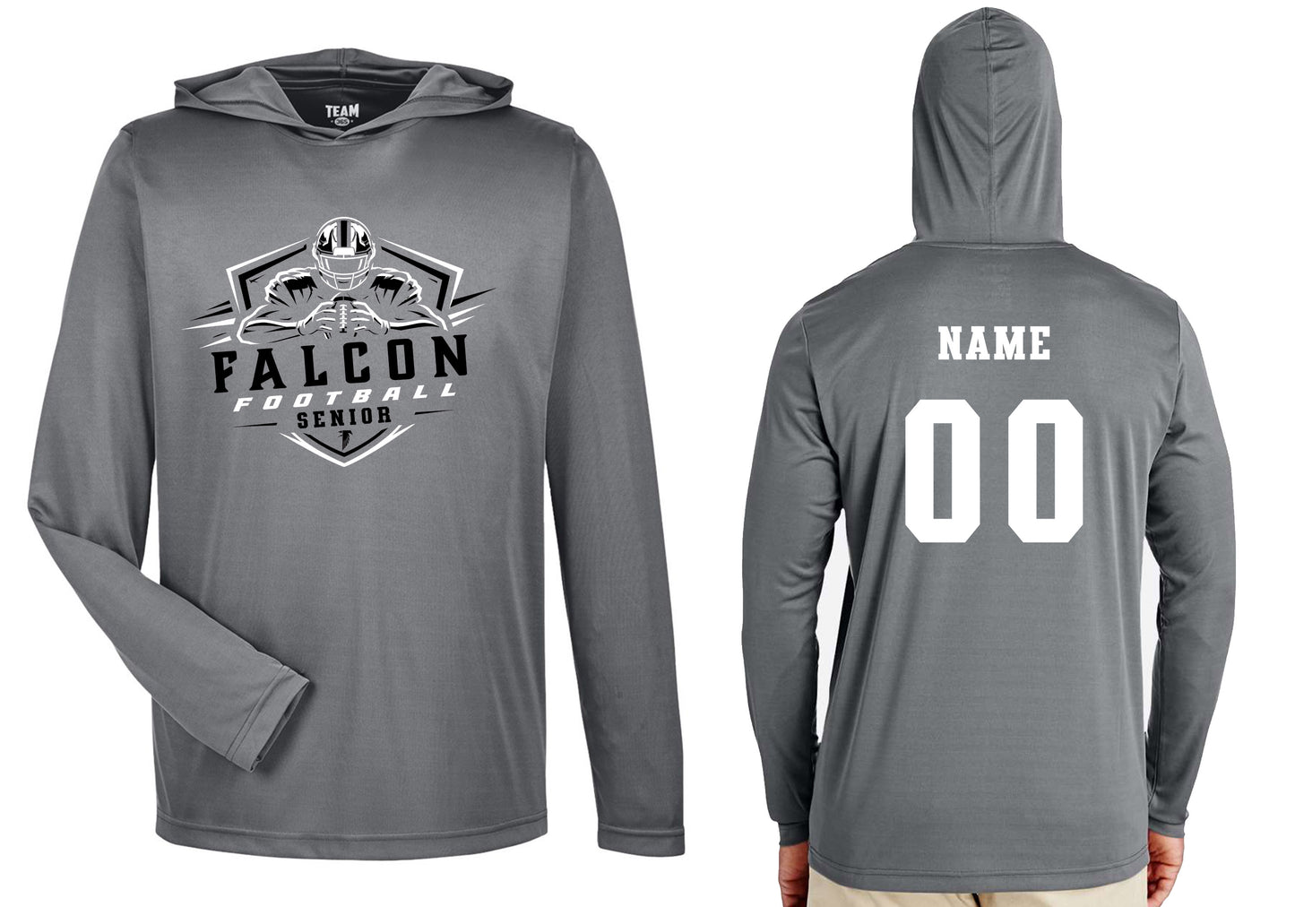 AP Senior Football Performance Long Sleeve Hooded T-shirt