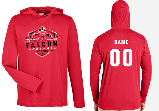 AP Senior Football Performance Long Sleeve Hooded T-shirt